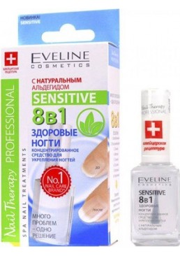 Концентрированное средство для укрепления ногтей Eveline Cosmetics Nail Therapy 8в1, 12 мл